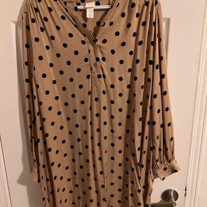 H & M Polka Dot Shirt Dress